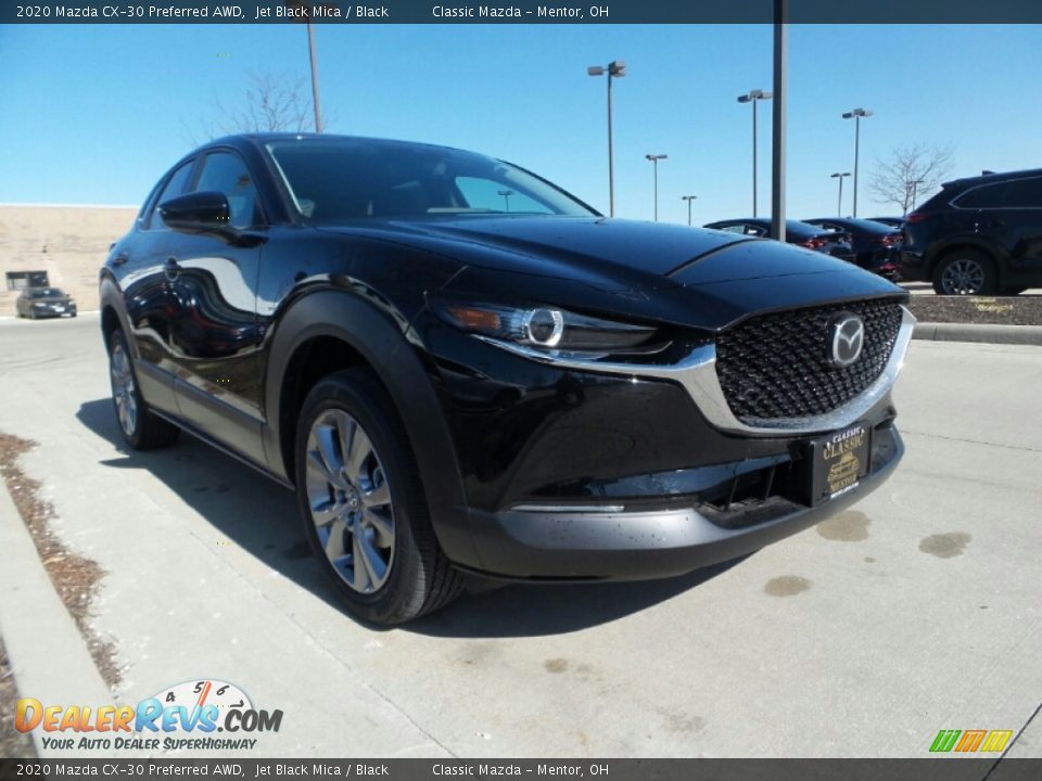 2020 Mazda CX-30 Preferred AWD Jet Black Mica / Black Photo #1
