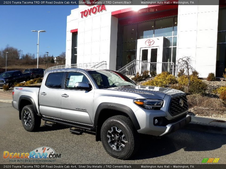 2020 Toyota Tacoma TRD Off Road Double Cab 4x4 Silver Sky Metallic / TRD Cement/Black Photo #1