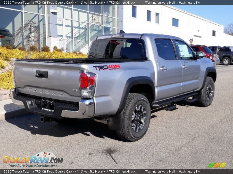 2020 Toyota Tacoma TRD Off Road Double Cab 4x4 Silver Sky Metallic / TRD Cement/Black Photo #36