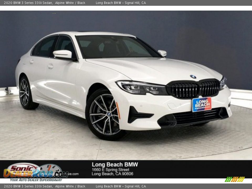 2020 BMW 3 Series 330i Sedan Alpine White / Black Photo #1