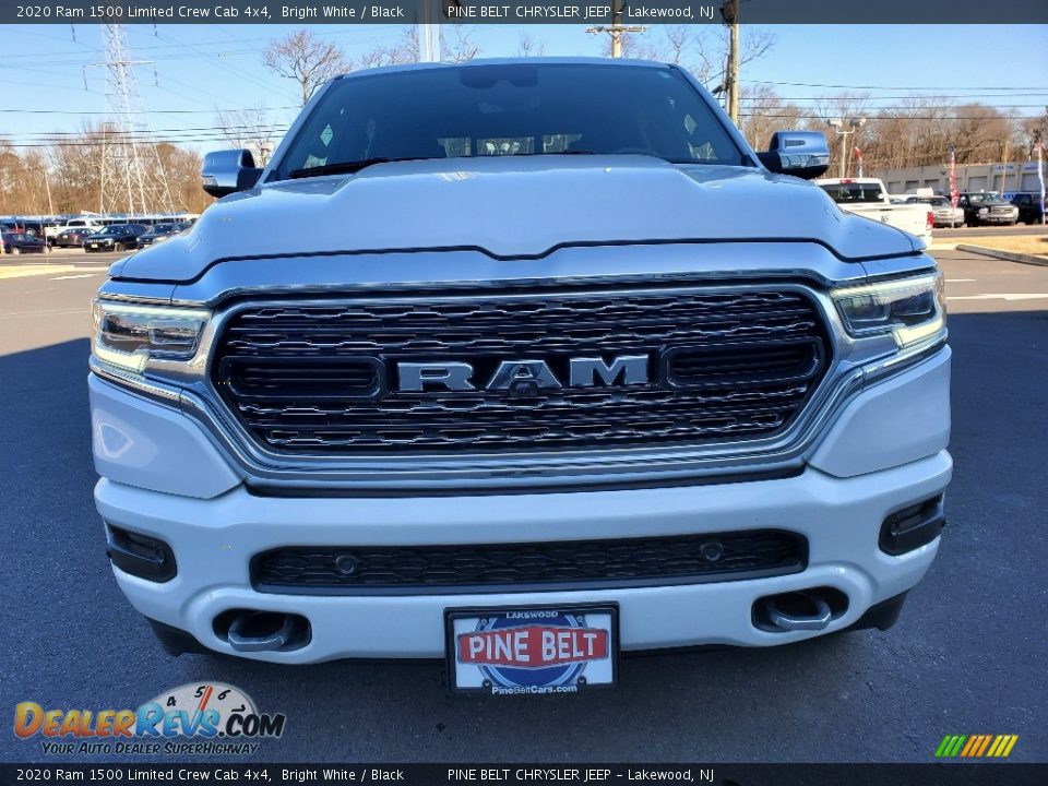 2020 Ram 1500 Limited Crew Cab 4x4 Bright White / Black Photo #2
