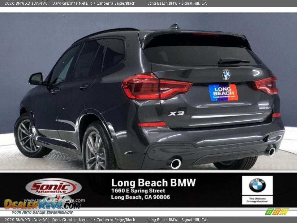 2020 BMW X3 sDrive30i Dark Graphite Metallic / Canberra Beige/Black Photo #2
