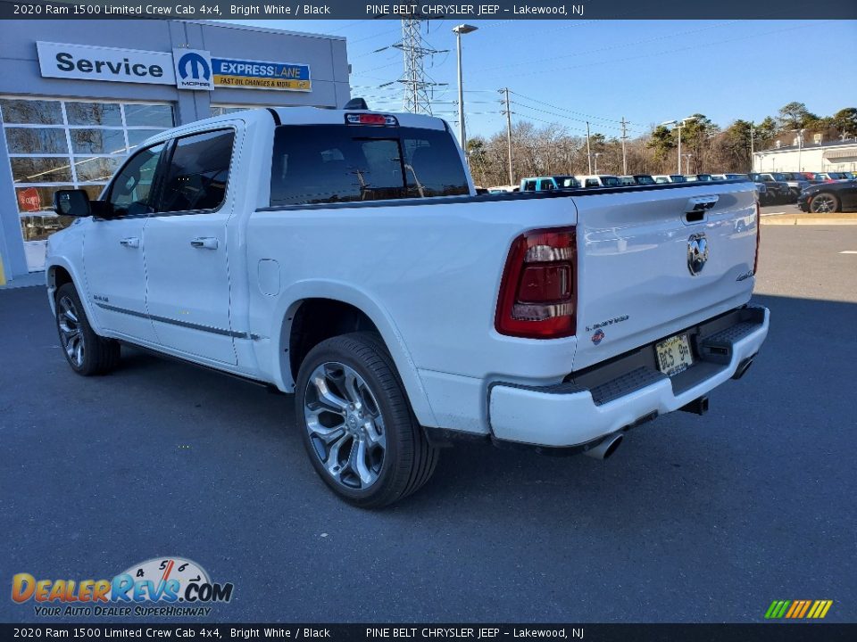 2020 Ram 1500 Limited Crew Cab 4x4 Bright White / Black Photo #4