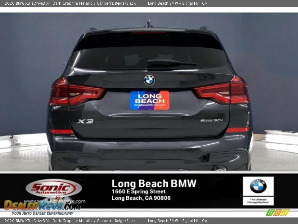 2020 BMW X3 sDrive30i Dark Graphite Metallic / Canberra Beige/Black Photo #3