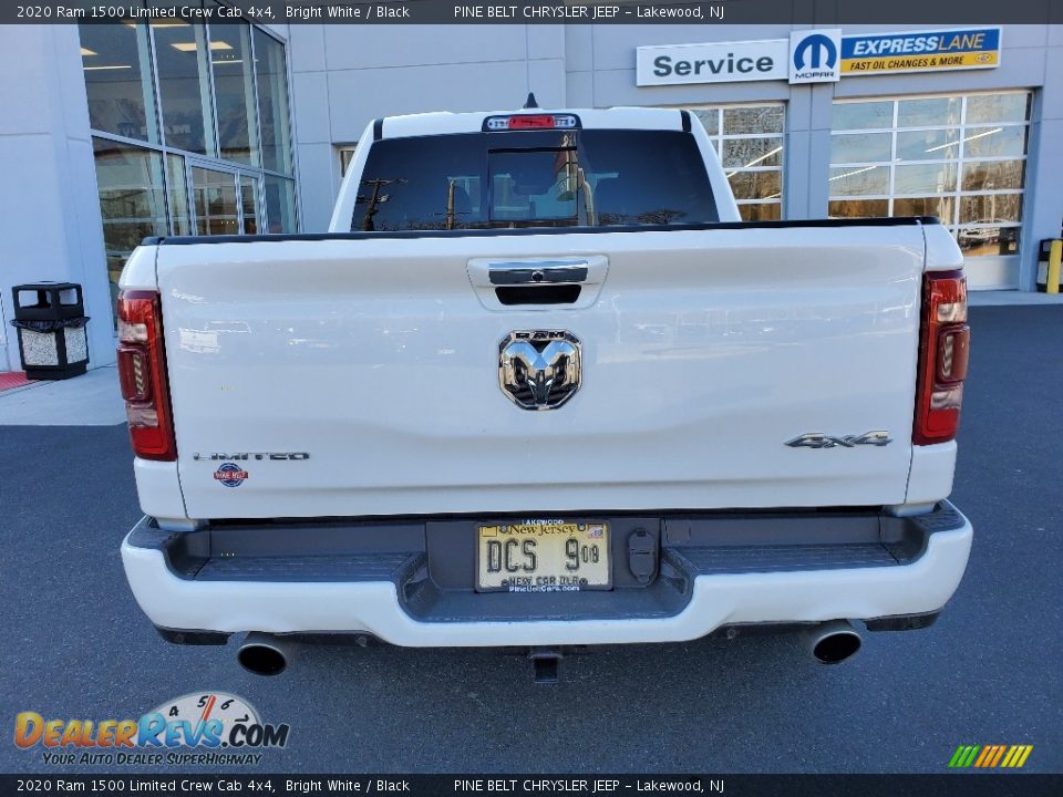 2020 Ram 1500 Limited Crew Cab 4x4 Bright White / Black Photo #5