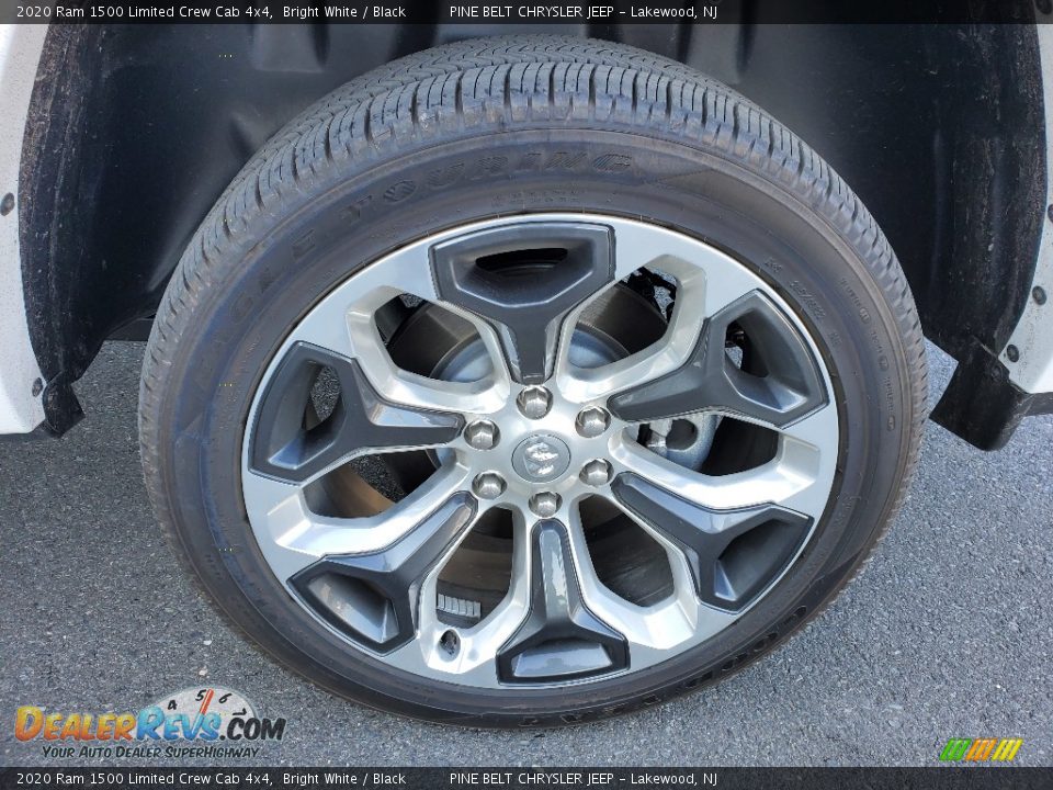 2020 Ram 1500 Limited Crew Cab 4x4 Bright White / Black Photo #6