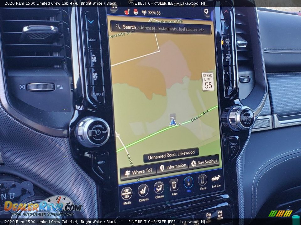 2020 Ram 1500 Limited Crew Cab 4x4 Bright White / Black Photo #8