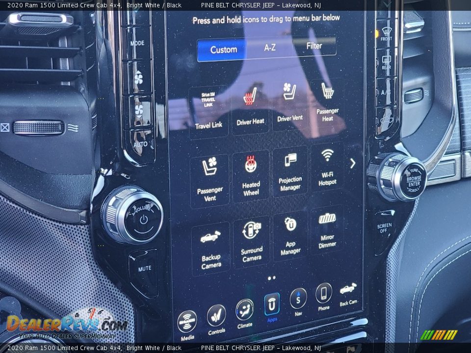 2020 Ram 1500 Limited Crew Cab 4x4 Bright White / Black Photo #9