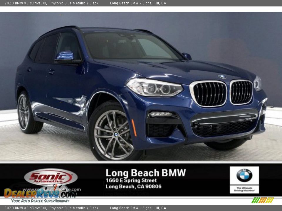 2020 BMW X3 sDrive30i Phytonic Blue Metallic / Black Photo #1