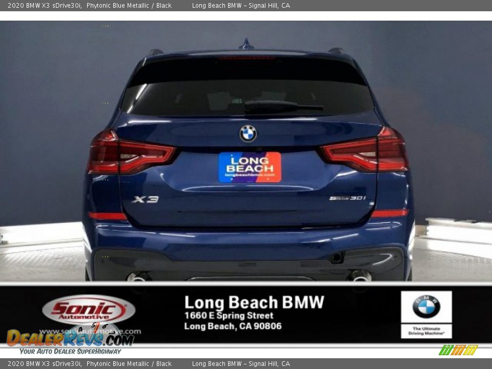 2020 BMW X3 sDrive30i Phytonic Blue Metallic / Black Photo #3