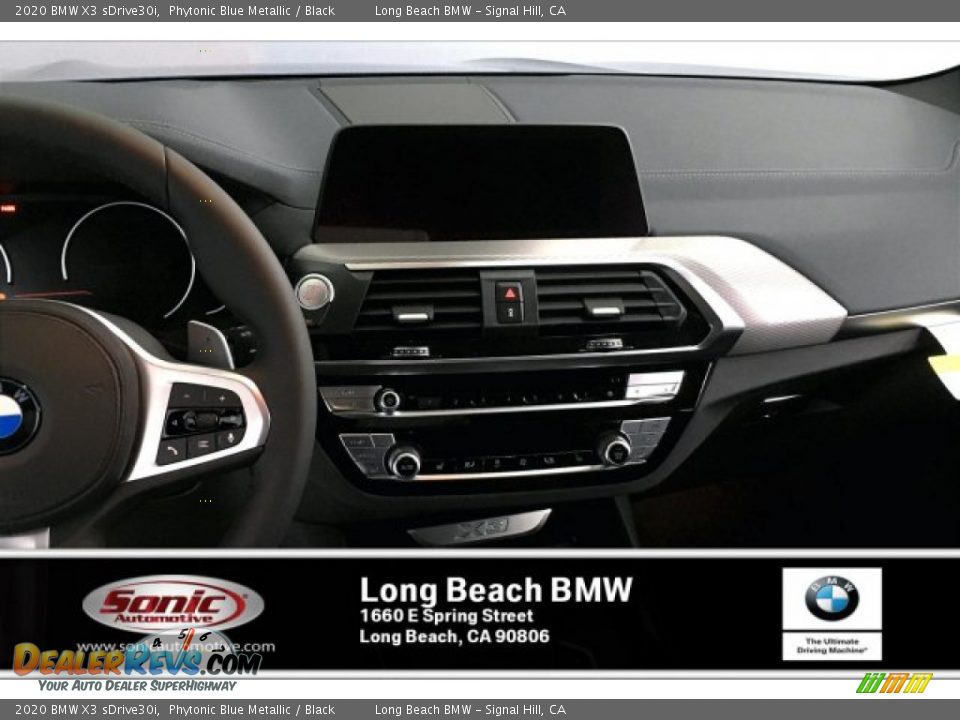 2020 BMW X3 sDrive30i Phytonic Blue Metallic / Black Photo #5