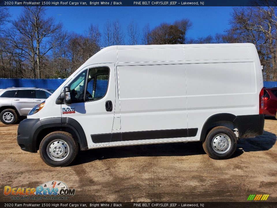 2020 Ram ProMaster 1500 High Roof Cargo Van Bright White / Black Photo #3