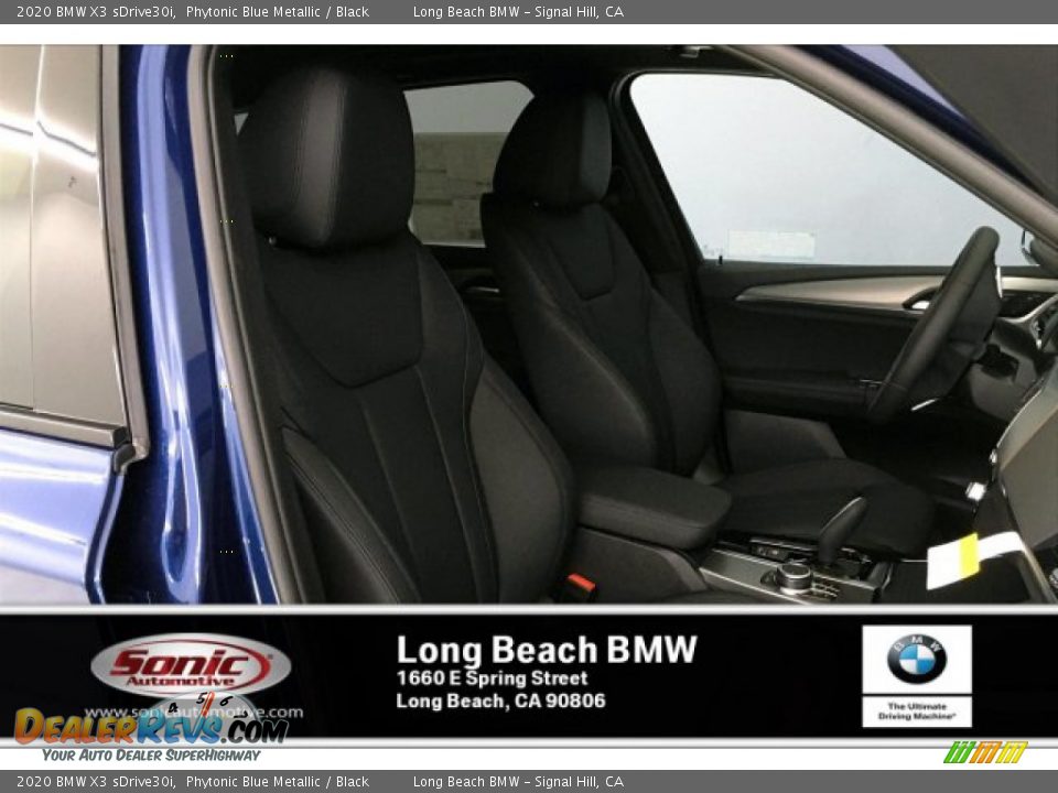 2020 BMW X3 sDrive30i Phytonic Blue Metallic / Black Photo #7
