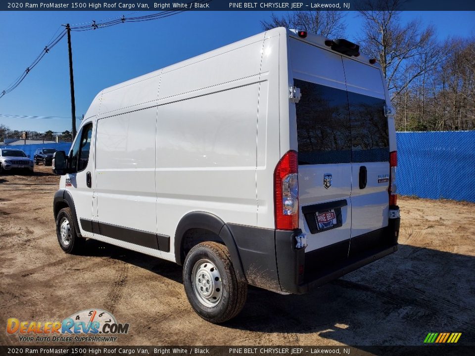 2020 Ram ProMaster 1500 High Roof Cargo Van Bright White / Black Photo #4