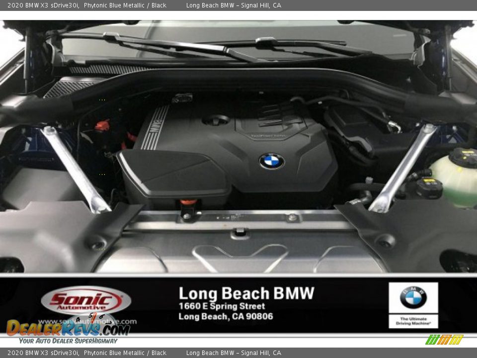 2020 BMW X3 sDrive30i Phytonic Blue Metallic / Black Photo #8