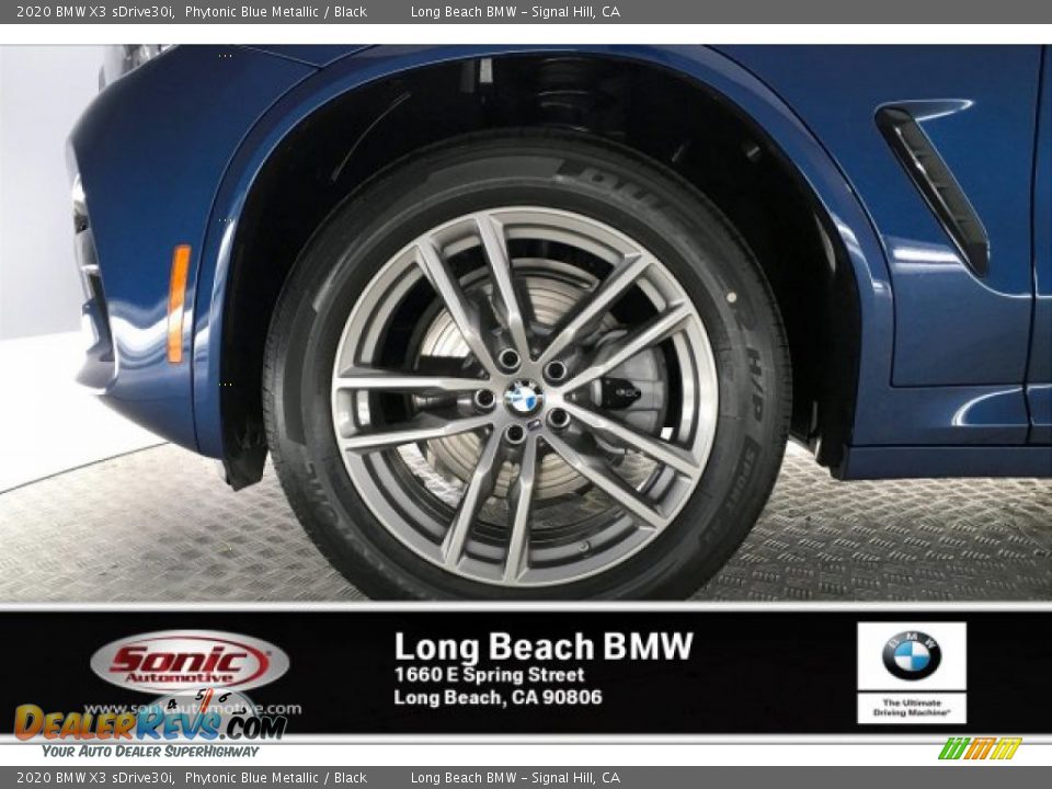 2020 BMW X3 sDrive30i Phytonic Blue Metallic / Black Photo #9