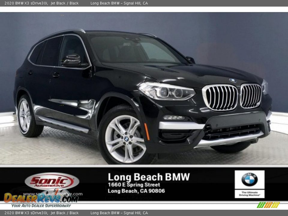 2020 BMW X3 sDrive30i Jet Black / Black Photo #1