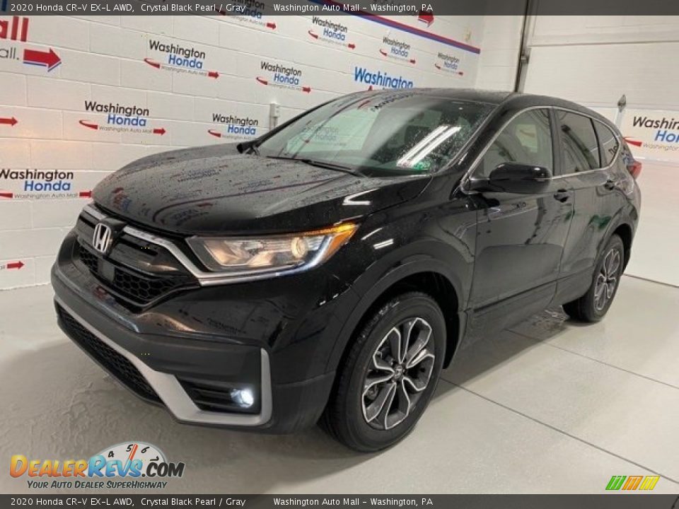 2020 Honda CR-V EX-L AWD Crystal Black Pearl / Gray Photo #4