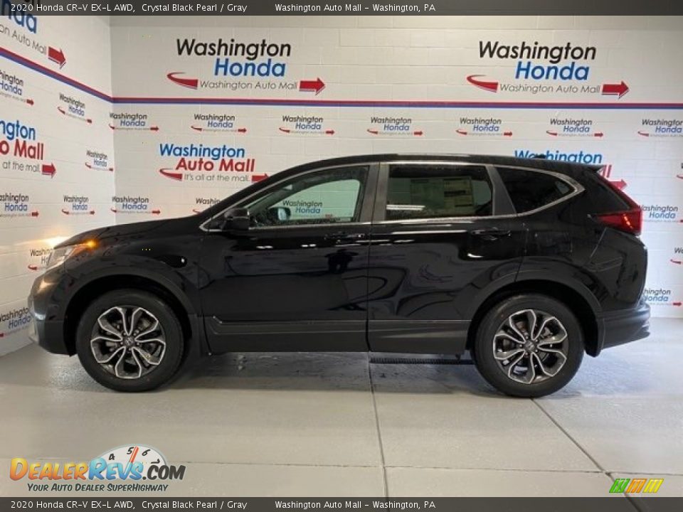 2020 Honda CR-V EX-L AWD Crystal Black Pearl / Gray Photo #5
