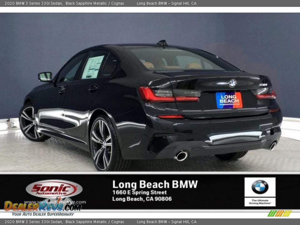 2020 BMW 3 Series 330i Sedan Black Sapphire Metallic / Cognac Photo #2