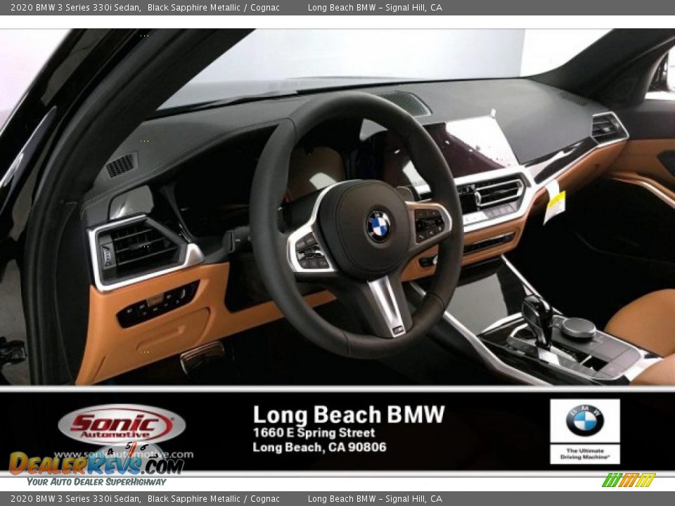 2020 BMW 3 Series 330i Sedan Black Sapphire Metallic / Cognac Photo #4