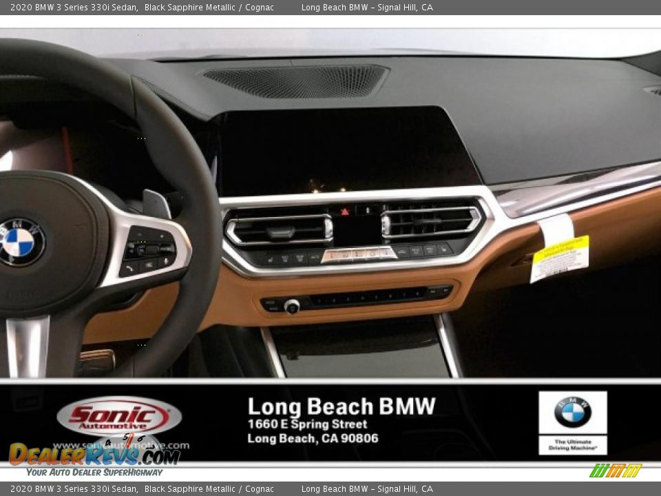 2020 BMW 3 Series 330i Sedan Black Sapphire Metallic / Cognac Photo #5