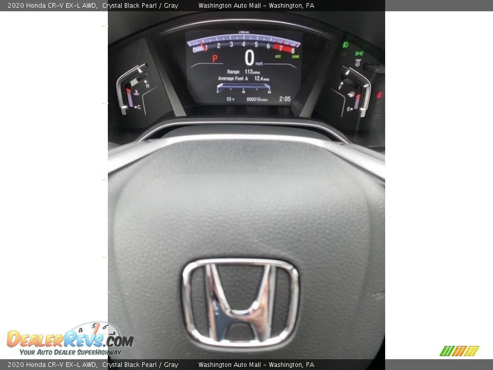 2020 Honda CR-V EX-L AWD Crystal Black Pearl / Gray Photo #27