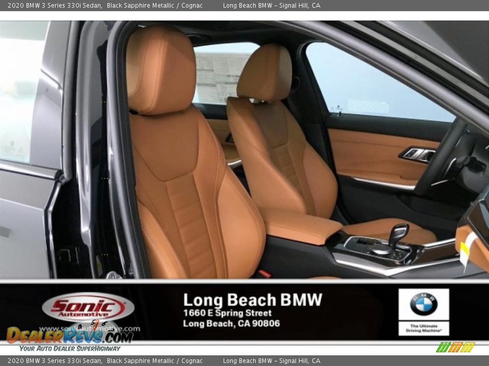 2020 BMW 3 Series 330i Sedan Black Sapphire Metallic / Cognac Photo #7