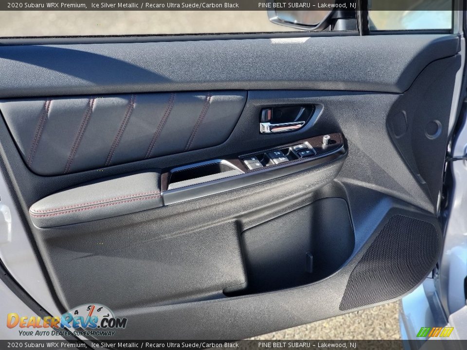 2020 Subaru WRX Premium Ice Silver Metallic / Recaro Ultra Suede/Carbon Black Photo #8