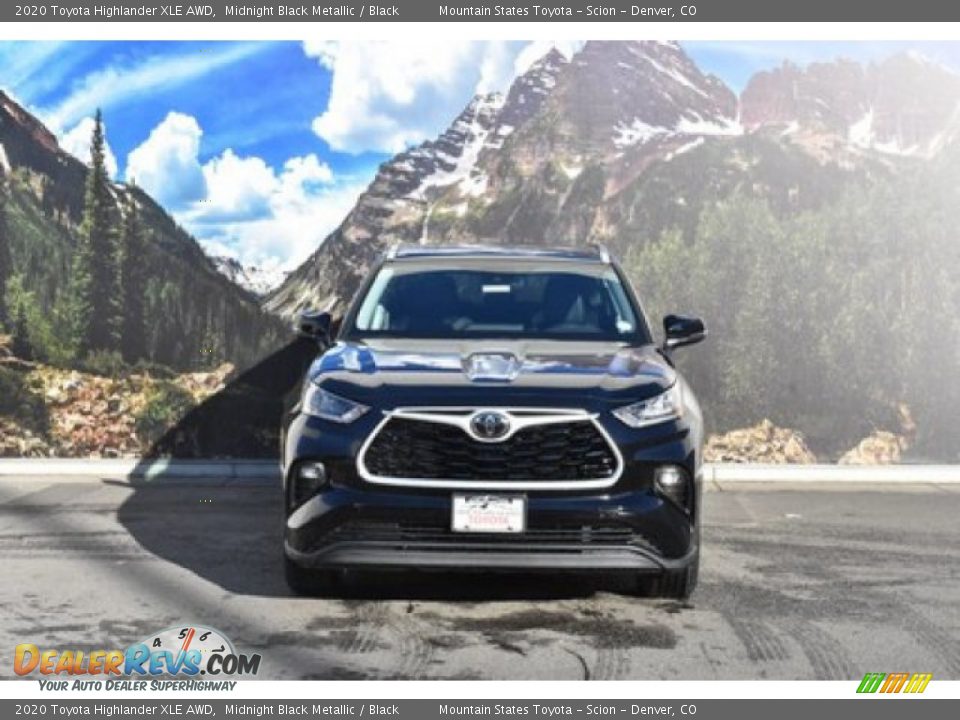 2020 Toyota Highlander XLE AWD Midnight Black Metallic / Black Photo #2