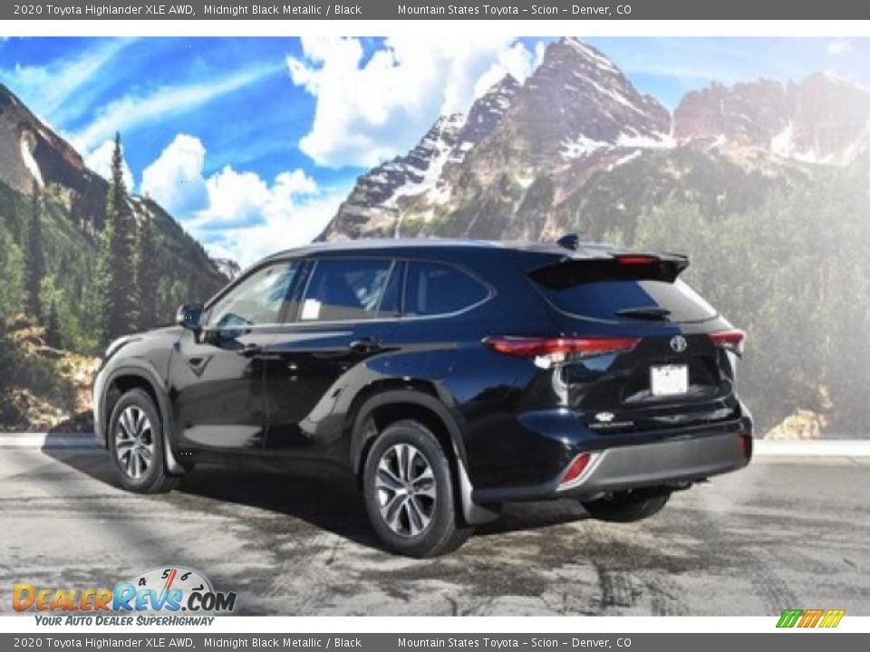 2020 Toyota Highlander XLE AWD Midnight Black Metallic / Black Photo #3