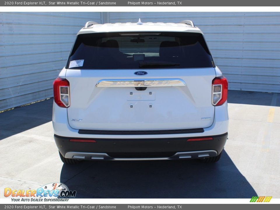 2020 Ford Explorer XLT Star White Metallic Tri-Coat / Sandstone Photo #6