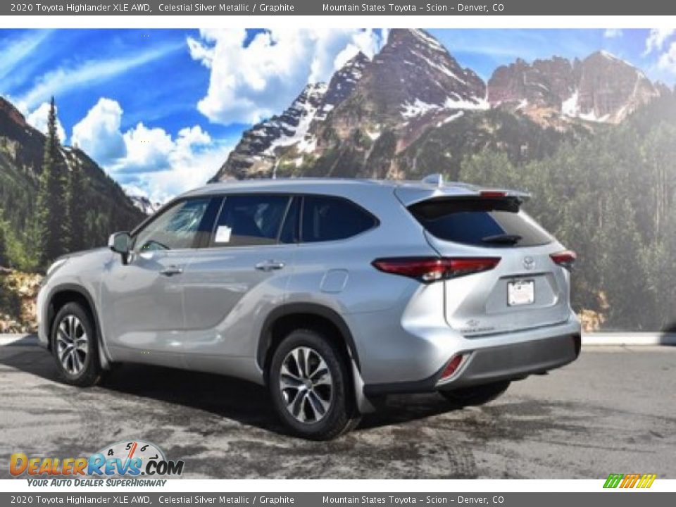 2020 Toyota Highlander XLE AWD Celestial Silver Metallic / Graphite Photo #3