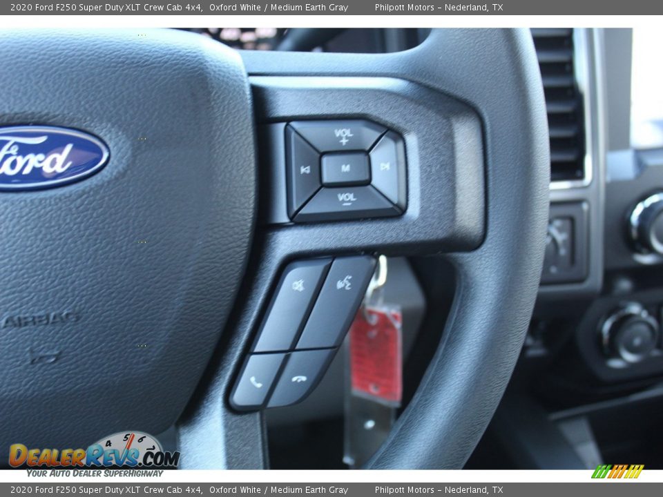 2020 Ford F250 Super Duty XLT Crew Cab 4x4 Oxford White / Medium Earth Gray Photo #11