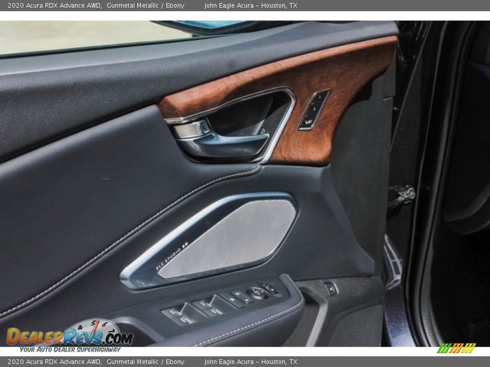 2020 Acura RDX Advance AWD Gunmetal Metallic / Ebony Photo #12