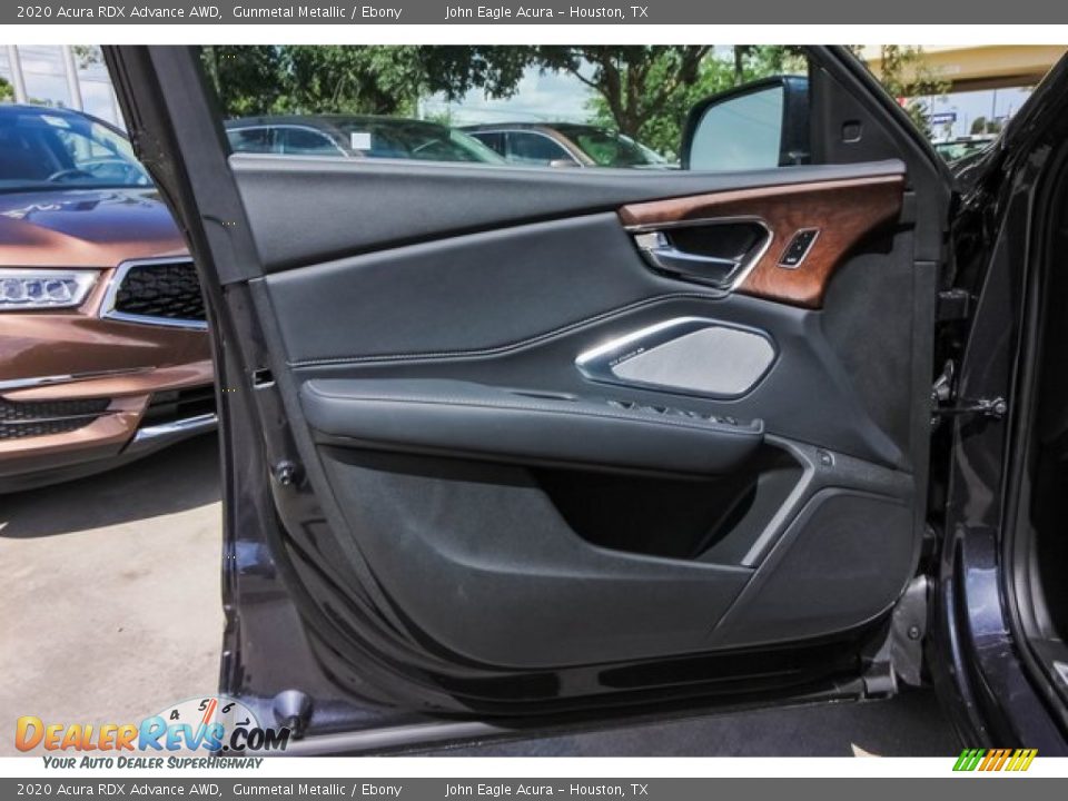 2020 Acura RDX Advance AWD Gunmetal Metallic / Ebony Photo #15
