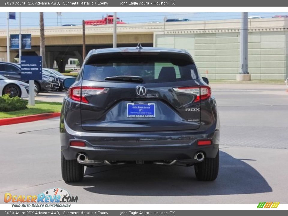 2020 Acura RDX Advance AWD Gunmetal Metallic / Ebony Photo #6