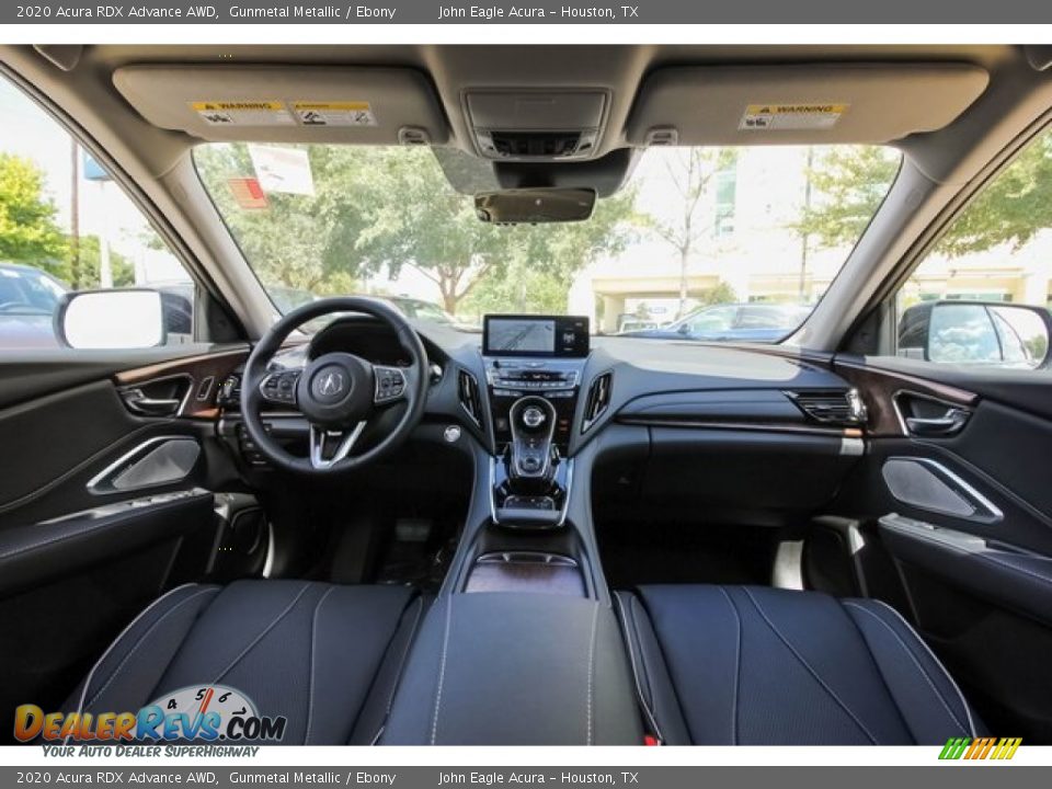 2020 Acura RDX Advance AWD Gunmetal Metallic / Ebony Photo #9