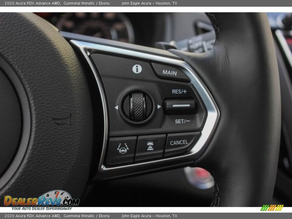 2020 Acura RDX Advance AWD Gunmetal Metallic / Ebony Photo #36