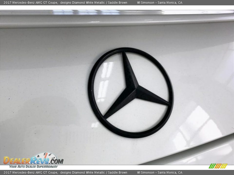 2017 Mercedes-Benz AMG GT Coupe designo Diamond White Metallic / Saddle Brown Photo #7