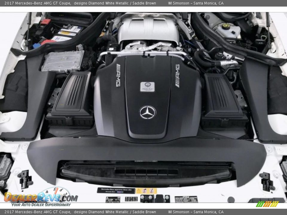 2017 Mercedes-Benz AMG GT Coupe designo Diamond White Metallic / Saddle Brown Photo #9