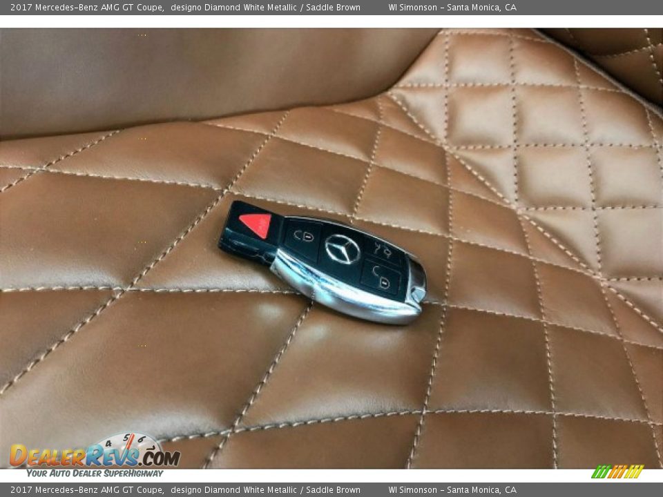 2017 Mercedes-Benz AMG GT Coupe designo Diamond White Metallic / Saddle Brown Photo #11