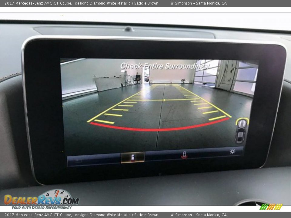 2017 Mercedes-Benz AMG GT Coupe designo Diamond White Metallic / Saddle Brown Photo #19