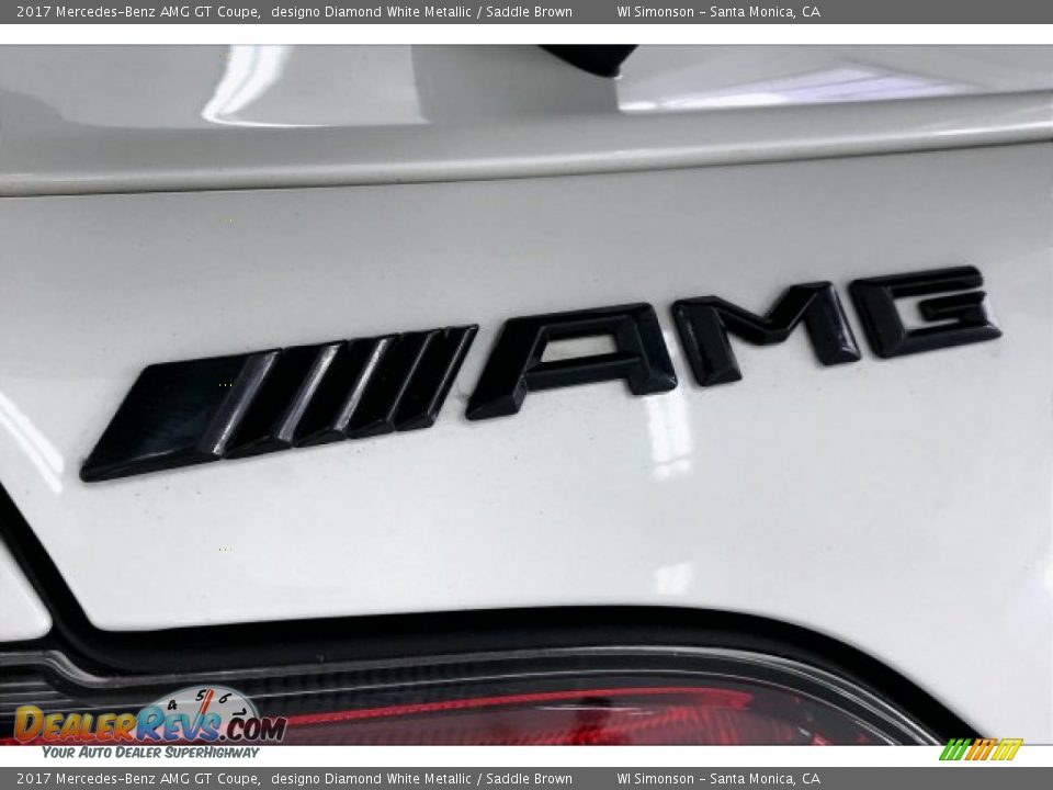 2017 Mercedes-Benz AMG GT Coupe designo Diamond White Metallic / Saddle Brown Photo #25
