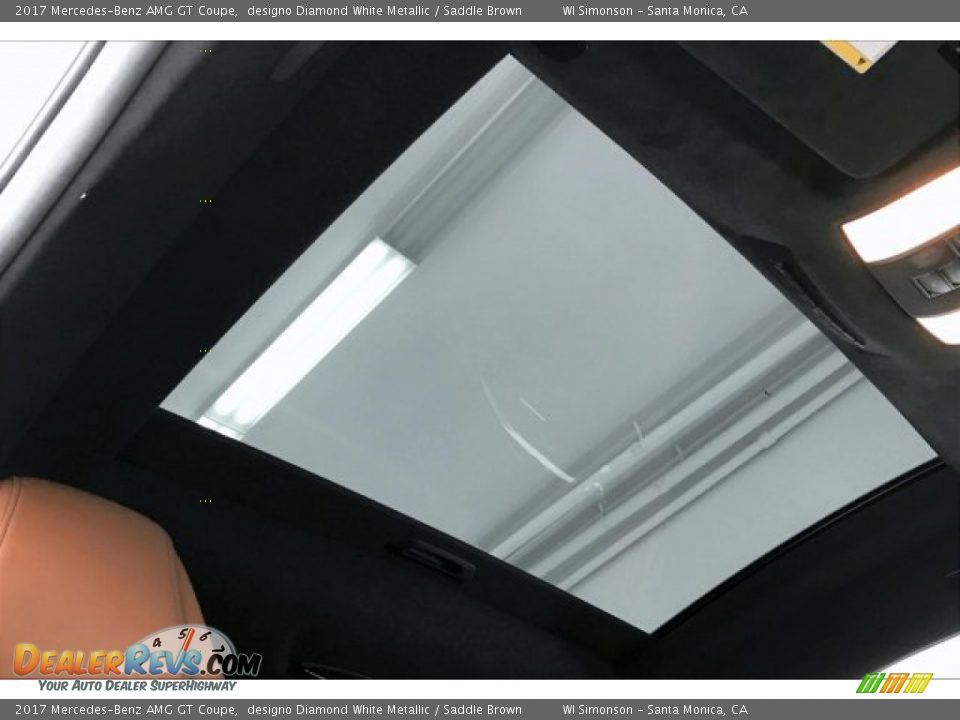 2017 Mercedes-Benz AMG GT Coupe designo Diamond White Metallic / Saddle Brown Photo #27