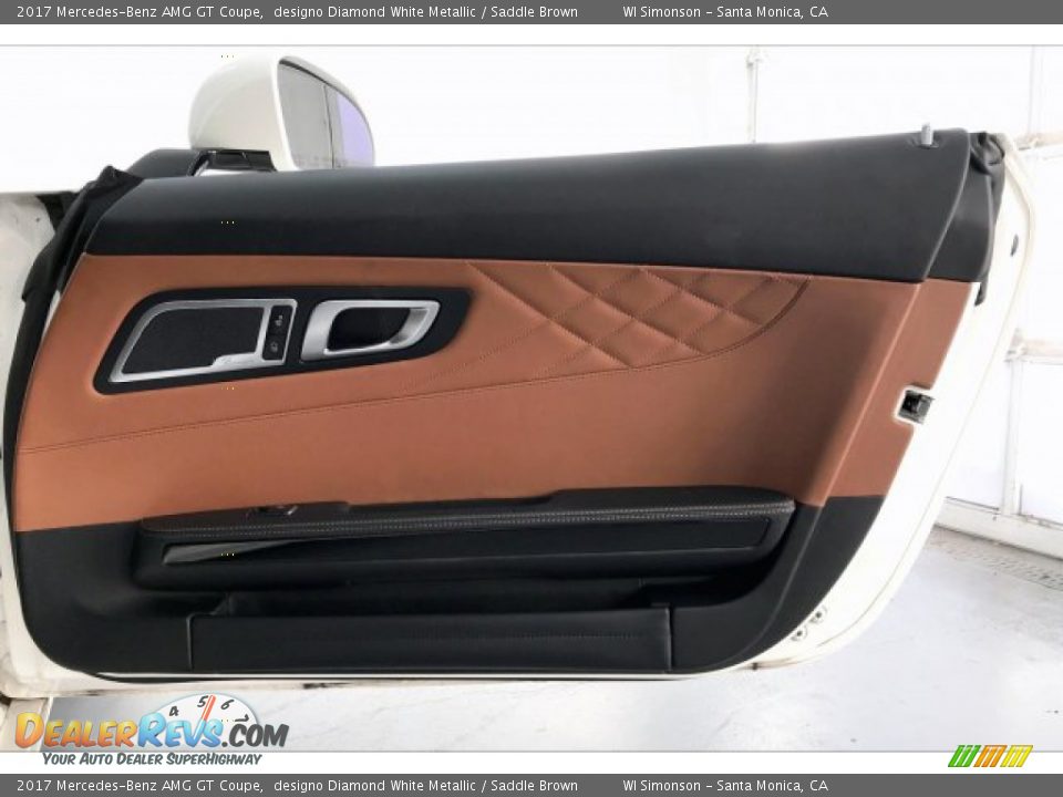 2017 Mercedes-Benz AMG GT Coupe designo Diamond White Metallic / Saddle Brown Photo #28