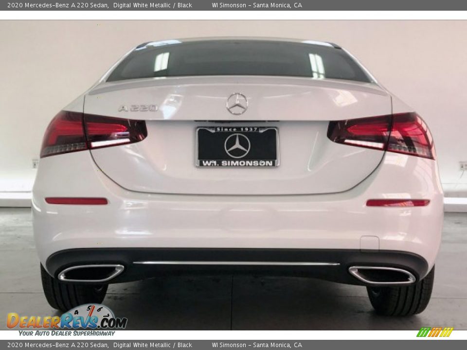 2020 Mercedes-Benz A 220 Sedan Digital White Metallic / Black Photo #3