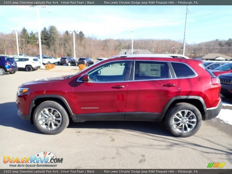 2020 Jeep Cherokee Latitude Plus 4x4 Velvet Red Pearl / Black Photo #2