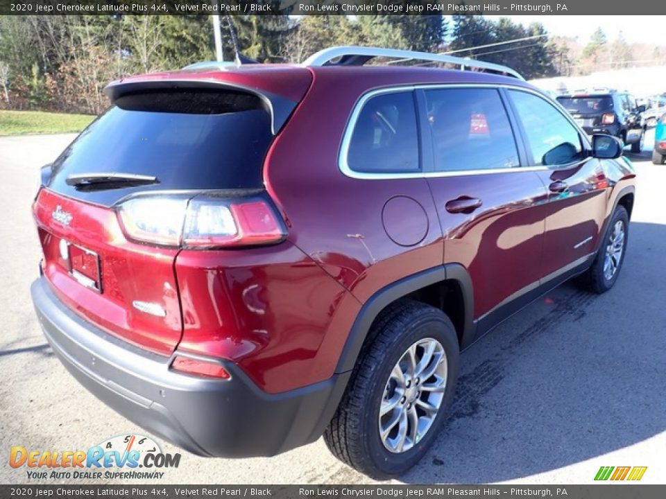 2020 Jeep Cherokee Latitude Plus 4x4 Velvet Red Pearl / Black Photo #5
