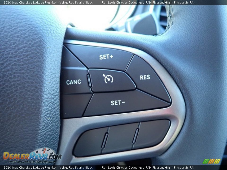 2020 Jeep Cherokee Latitude Plus 4x4 Velvet Red Pearl / Black Photo #18